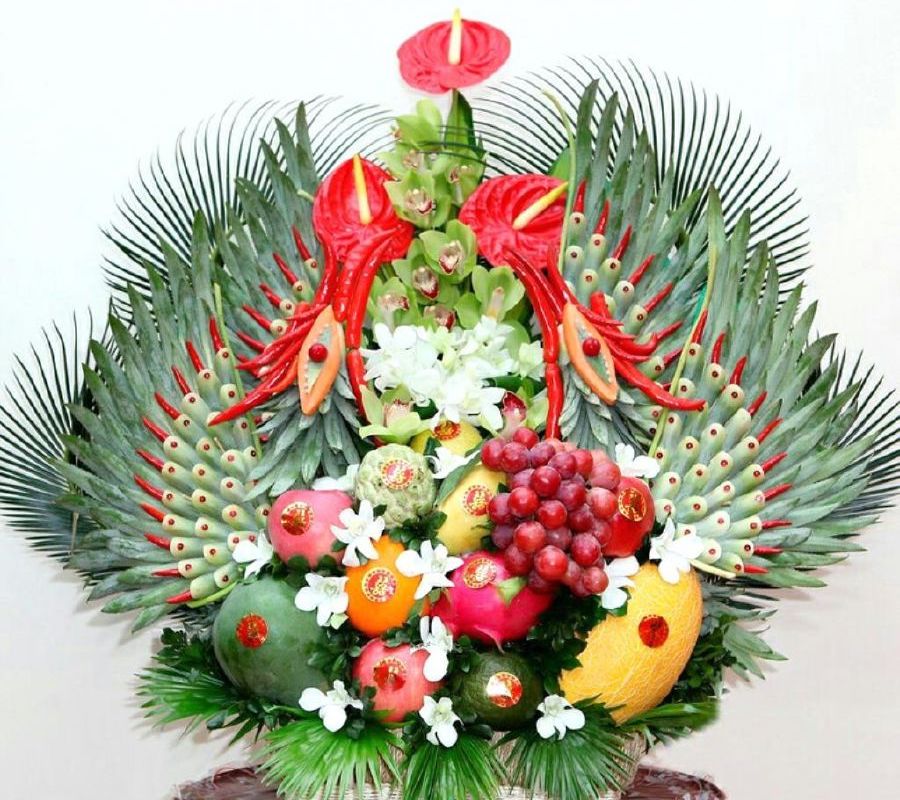 m&acirc;m ngũ quả đẹp tết đinh dậu 2017