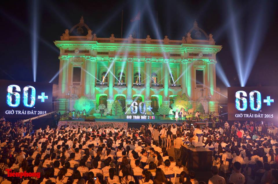 H&agrave; Nội tiết kiệm được 400 triệu trong 'Giờ Tr&aacute;i Đất 2015'