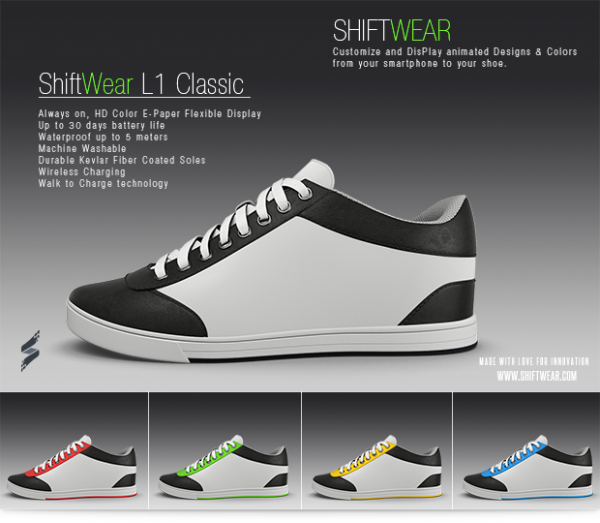 Hãng ShiftWear Corp cho ra mắt đ&ocirc;i giày th&ocirc;ng minh ShiftWear Classic