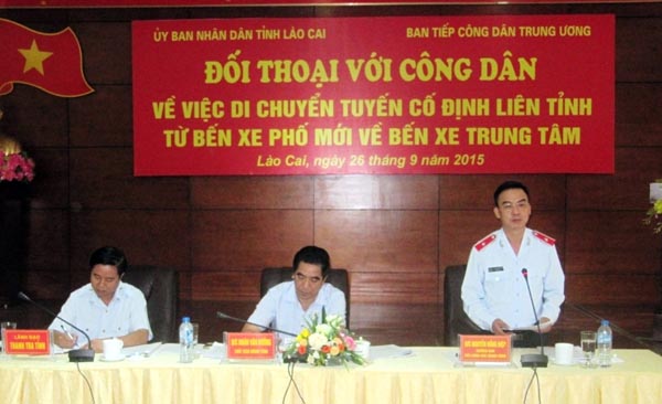 Buổi đối thoại của UBND tỉnh L&agrave;o Cai với Link Đăng Nhập Nhà cái 13Win16.Com vận tải h&ocirc;m 26/9
