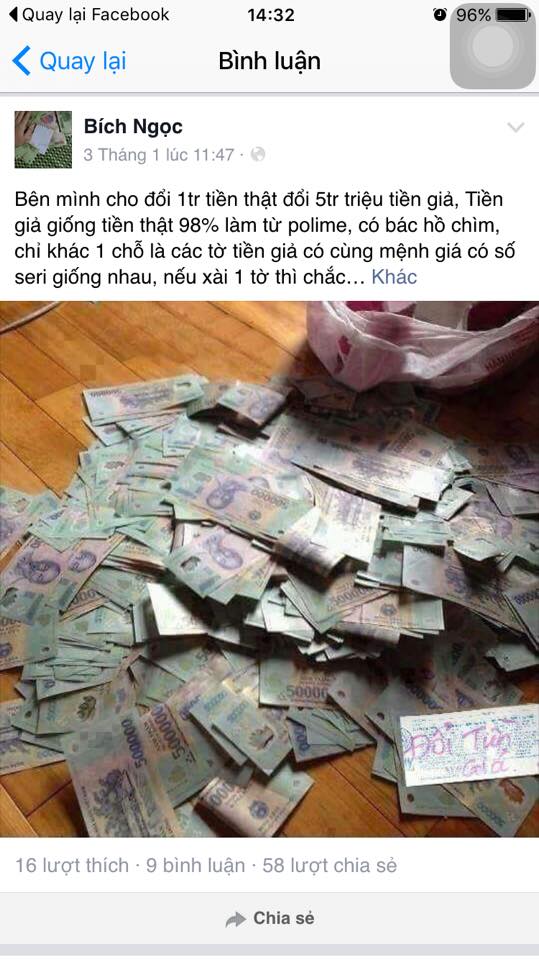 Tr&ecirc;n trang facebook c&aacute; nh&acirc;n B&iacute;ch Ngọc