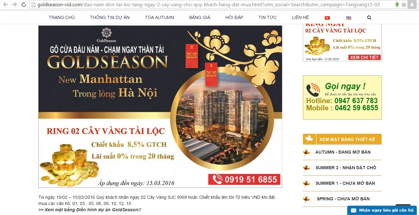 Th&ocirc;ng qua website goldseasons-tnr.com, ph&oacute;ng vi&ecirc;n được một nh&acirc;n vi&ecirc;n của dự &aacute;n cho biết, GoldSeason 47 Nguyễn Tu&acirc;n đ&atilde; sẵn s&agrave;ng cho người mua đến đặt chỗ từ trước đ&oacute;.