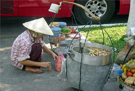 Một qu&aacute;n ăn &ldquo;di động&rdquo; ở th&agrave;nh phố Hồ Ch&iacute; Minh