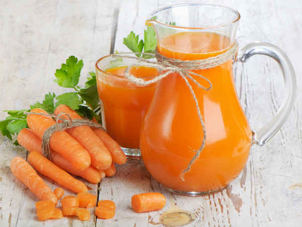 Nước c&agrave; rốt rất tốt trong việc nu&ocirc;i dưỡng da 