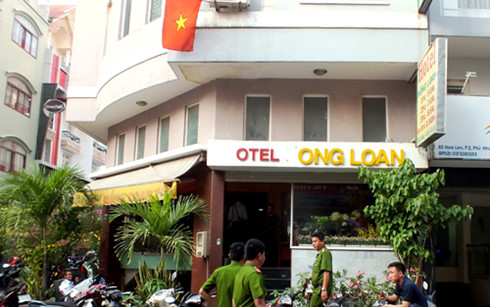 Kh&aacute;ch sạn nơi bắt quả tang 2 đ&ocirc;i nam nữ đang thực hiện h&agrave;nh vi mua b&aacute;n d&acirc;m.