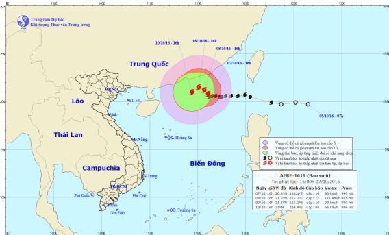 Bão s&ocirc;́ 6 di&ecirc;̃n bi&ecirc;́n khó lường, đ&ocirc;̉i hướng li&ecirc;n tục