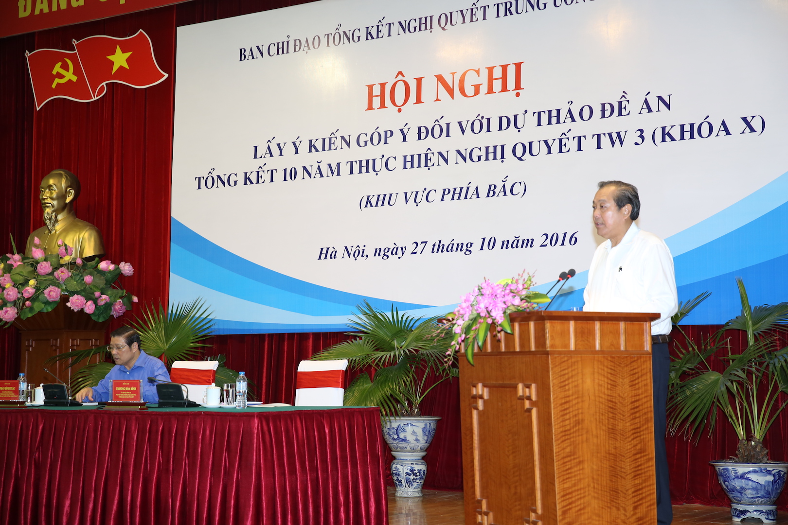  Ph&oacute; Thủ tướng Thường trực Trương H&ograve;a B&igrave;nh ph&aacute;t biểu chỉ đạo tại hội nghị. Ảnh: VGP
