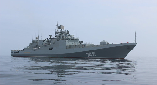 Đ&ocirc; đốc Grigorovich trong qu&aacute; Đ&ocirc; đốc Grigorovich trong qu&aacute; tr&igrave;nh thử nghiệm ở biển Barents. Ảnh: Sputnik.tr&igrave;nh thử nghiệm ở biển Barents. Ảnh: Sputnik.