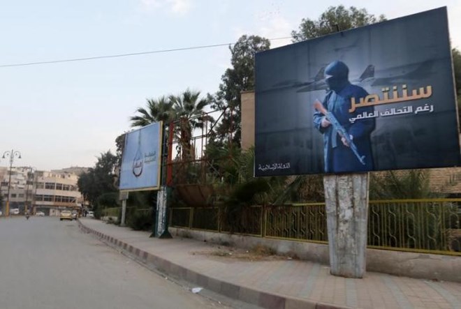 Chiến sự Syria: Một g&oacute;c th&agrave;nh phố Raqqa, hiện đang bị IS chiếm đ&oacute;ng.