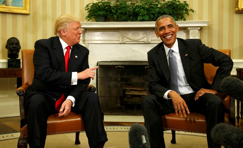 Đ&acirc;y l&agrave; cuộc gặp gỡ đầu ti&ecirc;n tại Nh&agrave; Trắng sau khi &ocirc;ng Donald Trump đắc cử Tổng thống Mỹ. Ảnh: Reuters 