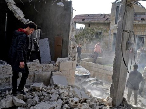  Chiến sự Syria: Hiện trường vụ nổ, ng&agrave;y 13/11/2016
