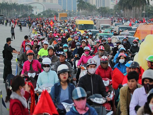 Trước trận Việt Nam - Indonesia: Kẹt cứng mọi ngả đường dẫn về SVĐ Mỹ Đ&igrave;nh