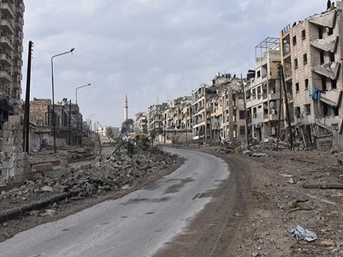  Chiến sự Syria: Nhiều khu vực tại th&agrave;nh phố Aleppo của Syria bị ph&aacute; hủy