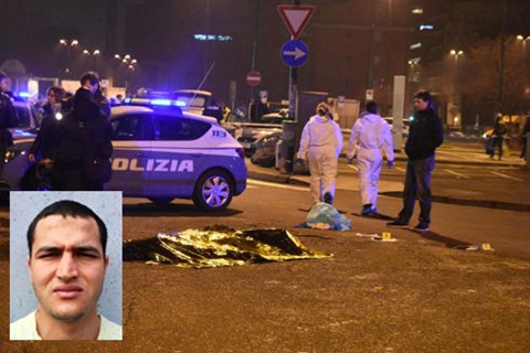 Khủng bố IS: Anis Amri bị cảnh s&aacute;t bắn hạ ở Milan