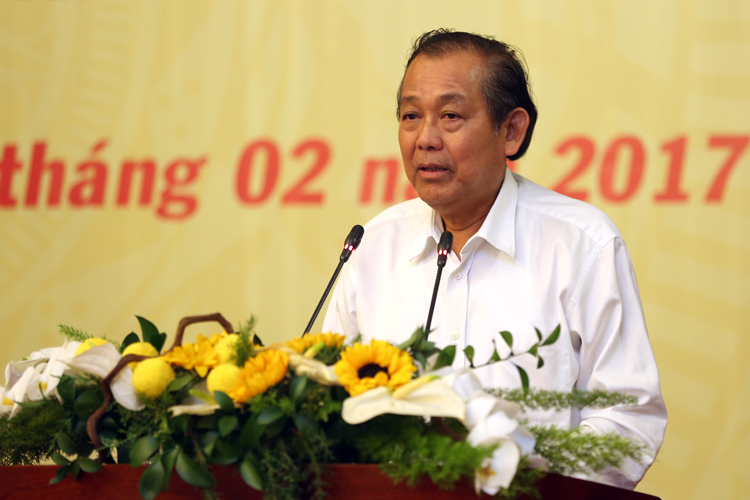  Ph&oacute; Thủ tướng Thường trực Trương H&ograve;a B&igrave;nh ph&aacute;t biểu chỉ đạo Hội nghị. Ảnh: VGP
