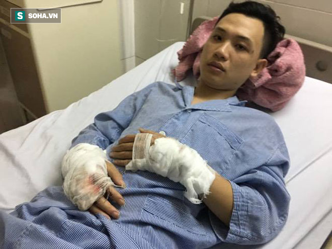  C&aacute;c nạn nh&acirc;n bị thương sau vụ nổ xe kh&aacute;ch Ka Long đang được điều trị tại Bệnh viện Đa khoa Bắc Ninh. Ảnh: Tri thức trẻ