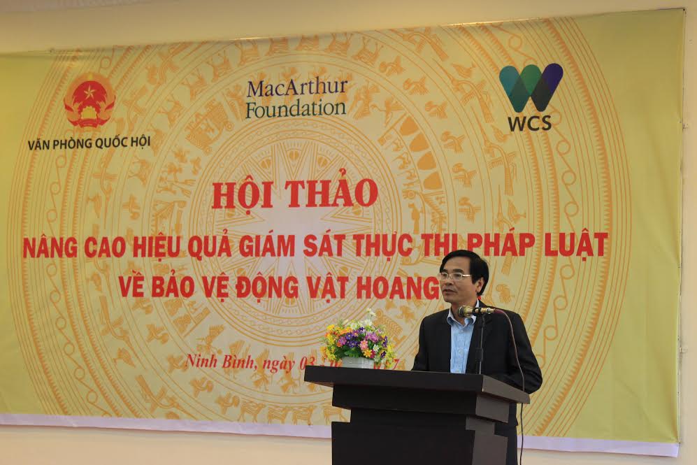  &Ocirc;ng L&ecirc; Bộ Lĩnh, Ph&oacute; Chủ nhiệm văn ph&ograve;ng Quốc hội khai mạc hội thảo