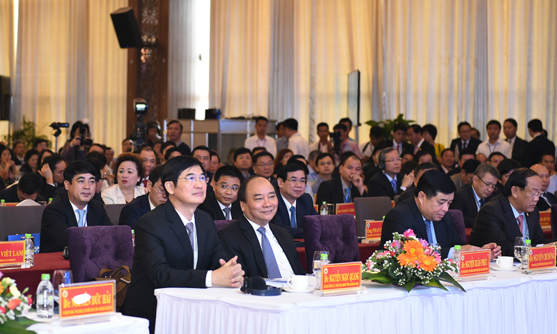  Thủ tướng Nguy&ecirc;n Xu&acirc;n Ph&uacute;c dự Hội nghị x&uacute;c tiến đầu tư Quảng Nam. Ảnh: VGP
