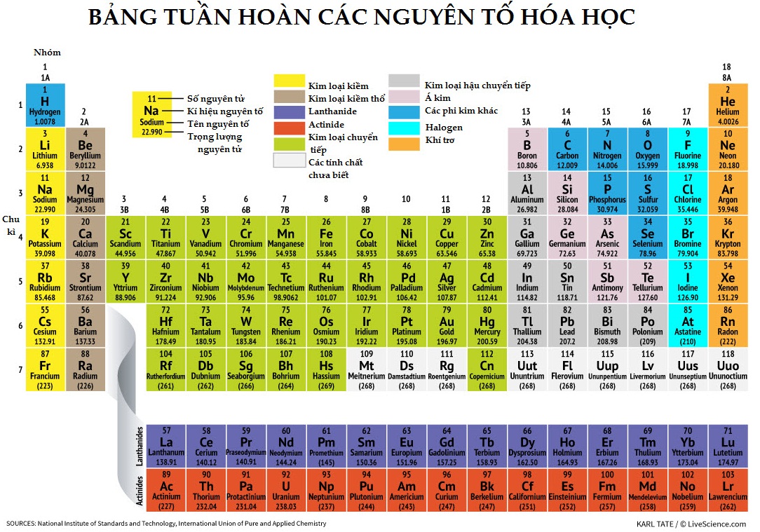  Khi &ocirc;n thi m&ocirc;n H&oacute;a học c&aacute;c th&iacute; sinh phải nắm vững bảng tuần ho&agrave;n c&aacute;c nguy&ecirc;n tố h&oacute;a học. Ảnh: Internet