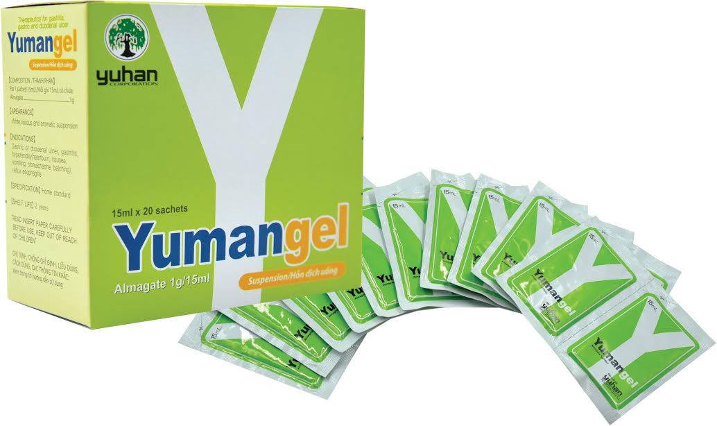 Thuốc Yumangel gi&uacute;p giảm nhanh cơn đau dạ d&agrave;y