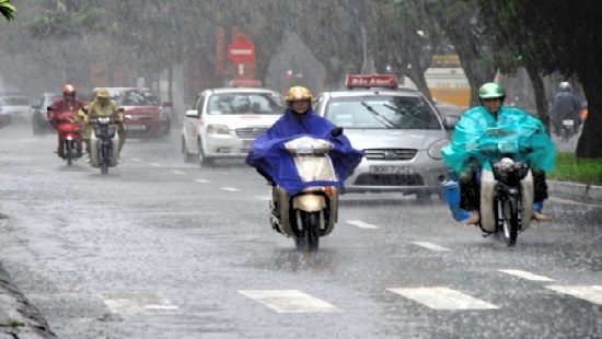  Cảnh b&aacute;o mưa lớn ở khu vực nội th&agrave;nh H&agrave; Nội. Ảnh minh họa