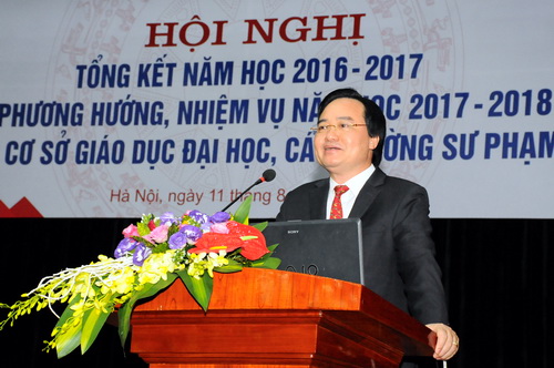  Bộ trưởng Ph&ugrave;ng Xu&acirc;n Nhạ cho rằng, c&aacute;c trường phải coi tự chủ l&agrave; đ&iacute;ch đến để n&acirc;ng cao chất lượng chứ kh&ocirc;ng phải chỉ l&agrave; vấn đề t&agrave;i ch&iacute;nh