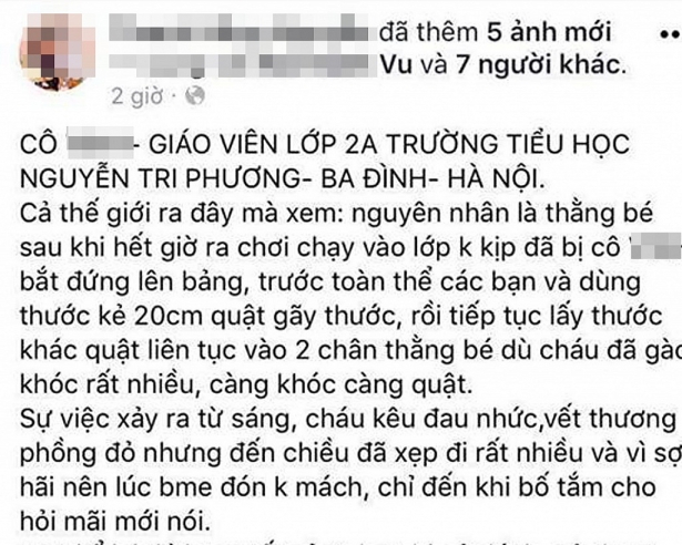  Đoạn chia sẻ tr&ecirc;n mạng x&atilde; hội. Ảnh: Vietnammoi
