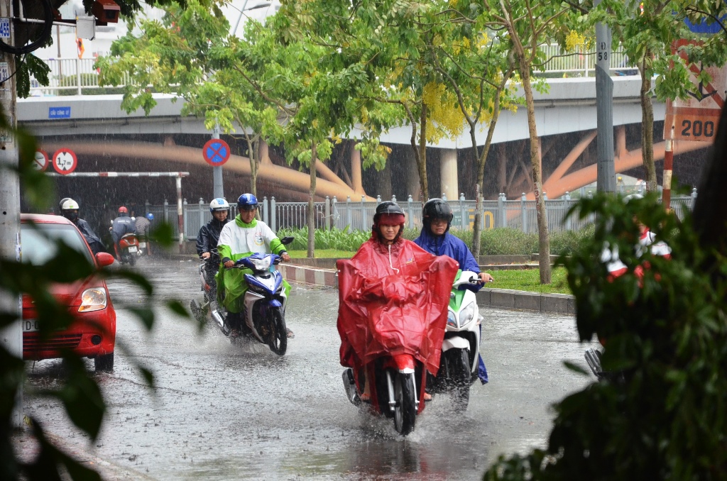  &Aacute;p thấp nhiệt đới g&acirc;y mưa lớn ở Nam Bộ. Ảnh: D&acirc;n tr&iacute;