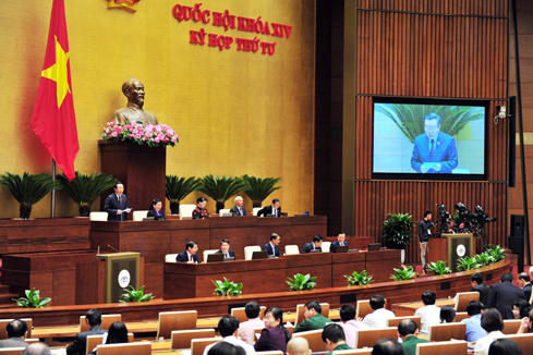 Quốc hội thảo luận về kết quả thực hiện kế hoạch phát triển Sòng Bài Trực Tuyến 13Win.com - xã hội và ngân sách Đăng ký 13Win ngay nhé năm 2017. Ảnh: VGP