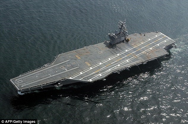  M&aacute;y bay qu&acirc;n sự Mỹ gặp nạn khi đang tr&ecirc;n đường đến t&agrave;u s&acirc;n bay USS Ronald Reagan. Nguồn: AFP/Getty Images