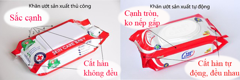  C&aacute;ch nhận biết khăn ướt thật, giả