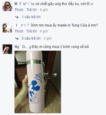  Mẹ bỉm sữa đồng loạt tẩy chay b&igrave;nh giữ nhiệt Trung Quốc