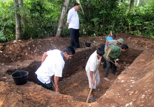 khai quật, di khảo cổ, hậu đ&aacute;, Thạch Lạc - H&agrave; Tĩnh, viện khảo cổ