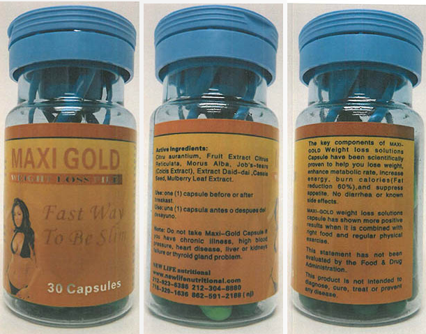 Thuốc giảm c&acirc;n Maxi Gold Capsules 