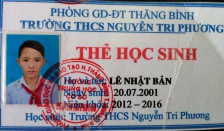 Ảnh thẻ của hai em học sinh mất t&iacute;ch b&iacute; ẩn từ ng&agrave;y 4/12 ở tỉnh Quảng Nam
