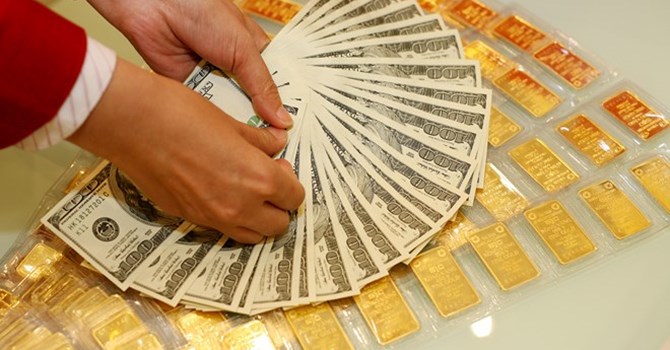 Tr&ecirc;n thị trường thế giới, gi&aacute; v&agrave;ng h&ocirc;m nay bứt ph&aacute; mạnh mẽ do đồng USD giảm gi&aacute;