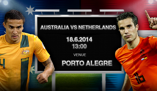 Link sopcast xem trực tiếp trận Australia vs H&agrave; Lan World Cup 2014