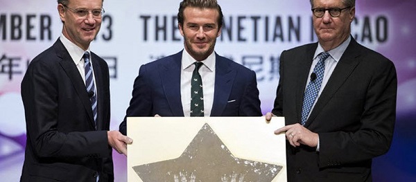 David Beckham, hợp đồng quảng b&aacute;, las vegas sands, s&ograve;ng bạc Macau, kinh doanh s&ograve;ng bạc