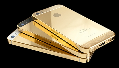 iphone 5s, độ v&agrave;ng, đẹp long lanh, apple