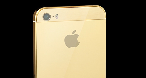 iphone 5s, độ v&agrave;ng, đẹp long lanh, apple