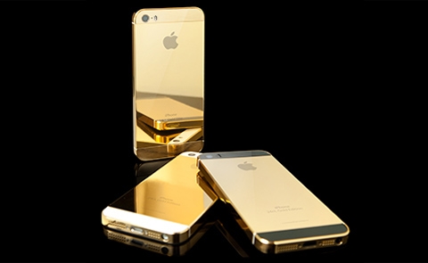 iphone 5s, độ v&agrave;ng, đẹp long lanh, apple