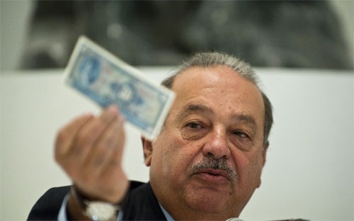 Carlos Slim, tỷ ph&uacute;, tải sản, 
