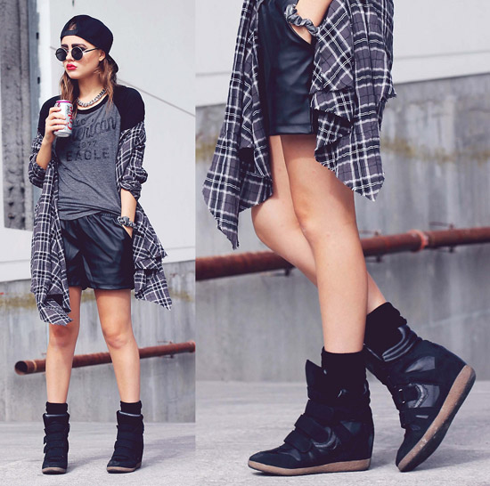 Wedge Sneaker l&agrave; một sự lựa chọn ho&agrave;n hảo cho c&aacute;c bạn g&aacute;i muốn ph&aacute; c&aacute;ch mặc đẹp ng&agrave;y lạnh