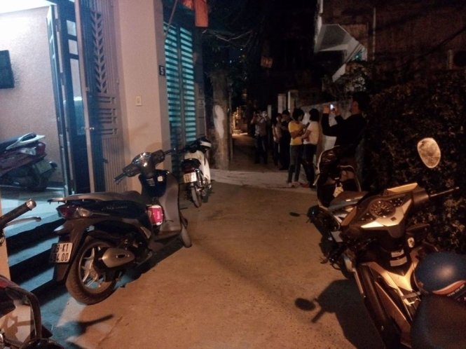Khu vực căn nh&agrave; nơi xảy ra vụ &aacute;n mạng giết người kinh ho&agrave;ng
