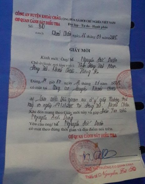 C&ocirc;ng an đ&aacute;nh chết người ở hưng y&ecirc;n