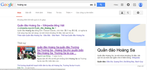 Cập nhật mới nhất của Google c&ocirc;ng nhận Ho&agrave;ng Sa của Việt Nam v&agrave; kh&ocirc;ng c&ograve;n ghi quần đảo Ho&agrave;ng Sa thuộc tỉnh Hải Nam (Trung Quốc)