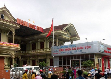  kh&aacute;ch sạn Ho&agrave;ng Ngọc nơi xảy ra vụ việc