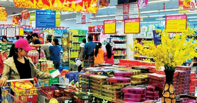 H&agrave;ng h&oacute;a Tết Nguy&ecirc;n đ&aacute;n