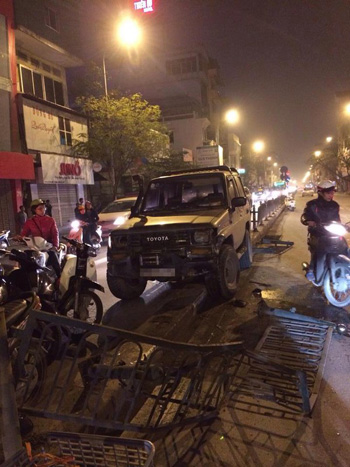 Hiện trường vụ tai nạn 