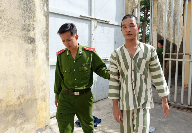 H&agrave;o Anh tại nh&agrave; tạm giữ C&ocirc;ng an huyện Đơn Dương, tỉnh L&acirc;m Đồng